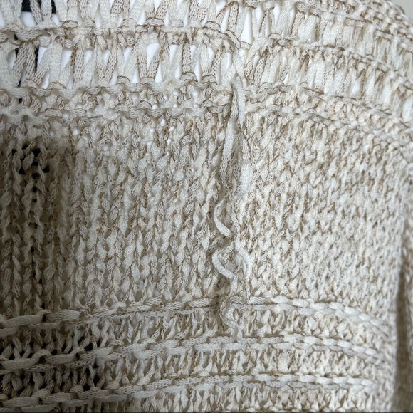 BCBGMaxAzira mixed stitch off white sweater, NWT, XXS - Picture 4 of 8